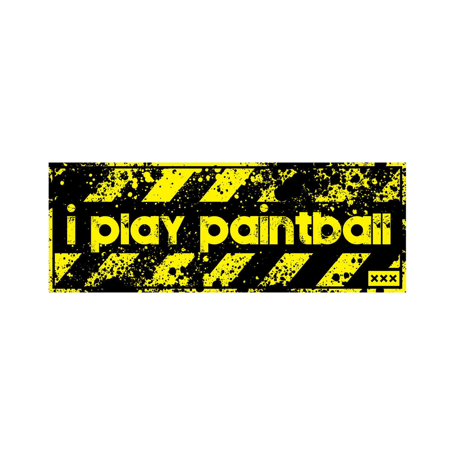 Static Cling Sticker - I PLAY PAINTBALL – XXX Apparels (SA0530266-X)