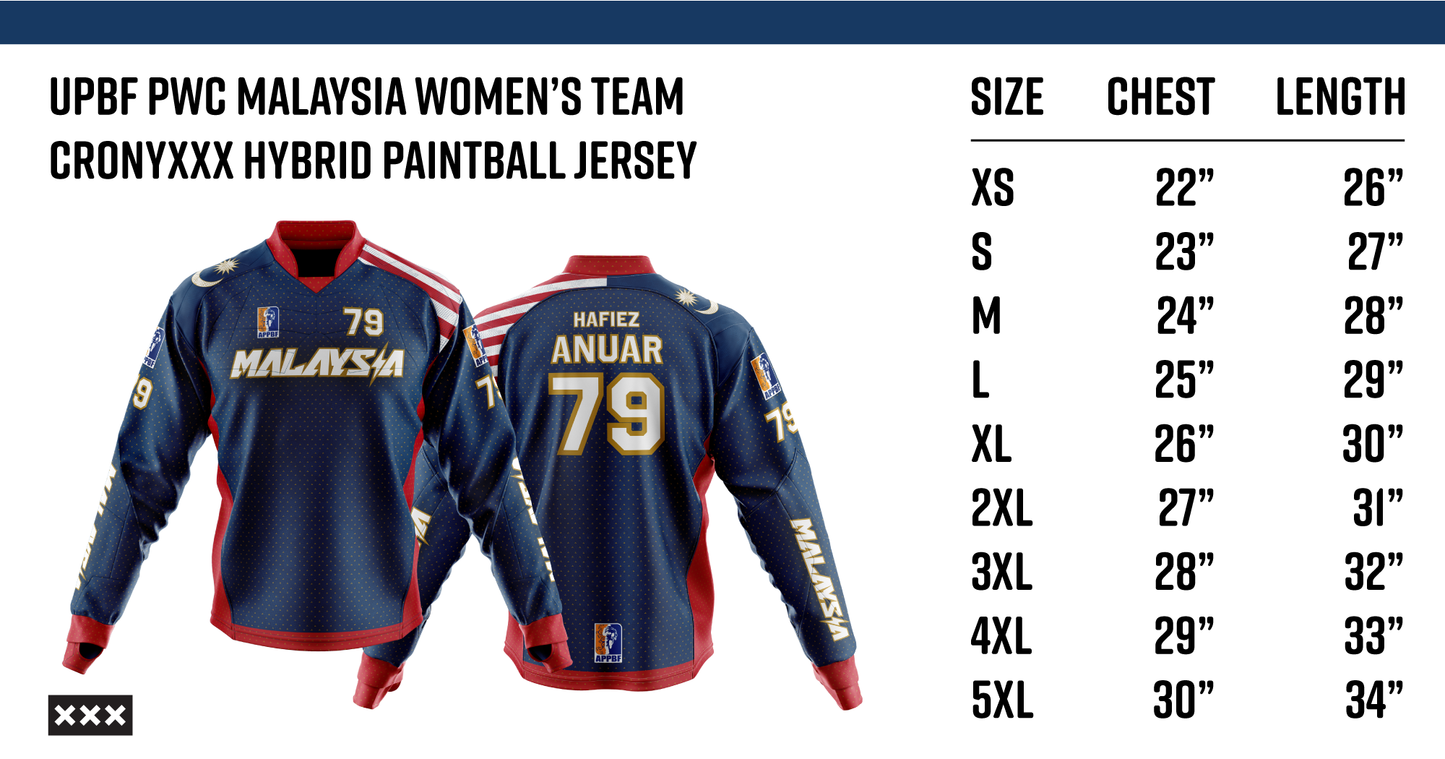 Jersey - Team Malaysia UPBF Paintball Jersey [PREORDER]